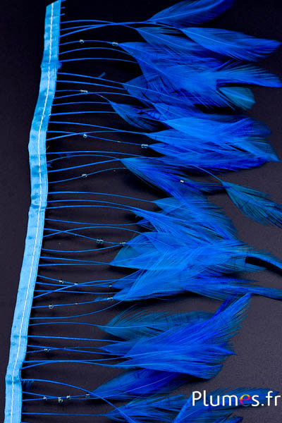 Guirlande coq filant - avec perles - turquoise
